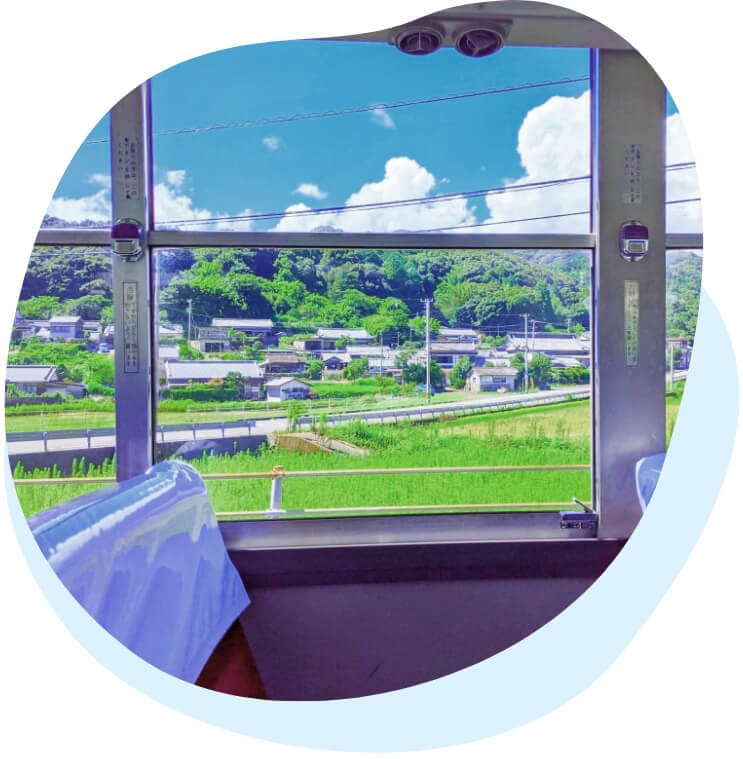 ロコバスの車窓風景